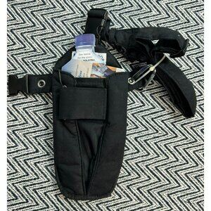 HOLSTRit Black Solid Hands-Free Water Bottle Holster With Adjustable Strap